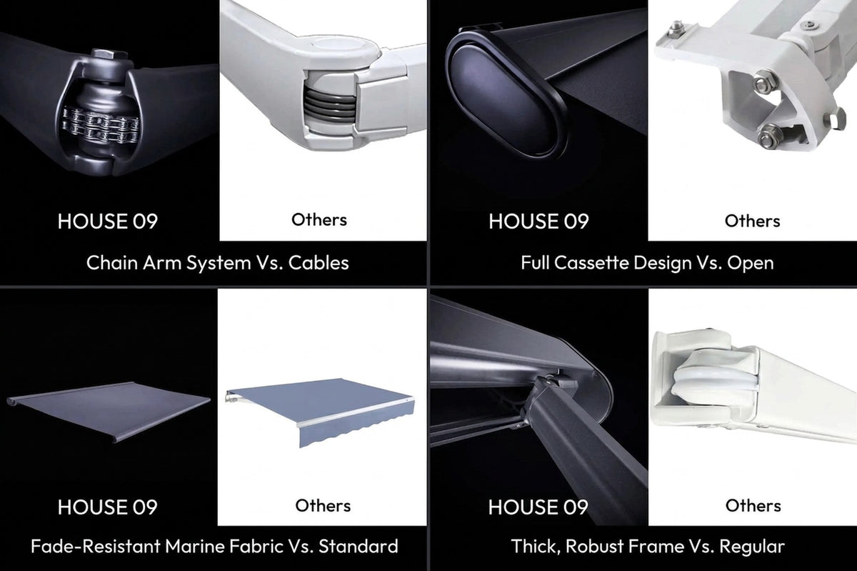 HOUSE 09 awning components compared with cheaper alternatives